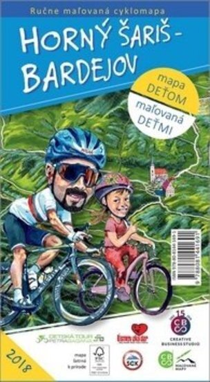 Ručne maľovaná cyklomapa Horný Šariš – Bardejov