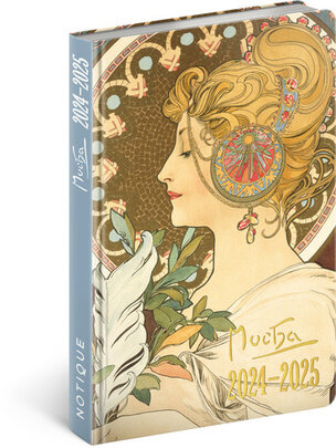 Diář 18 měsíční Petito 2024/2025 Alfons Mucha