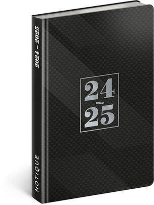 Diář 18 měsíční Petito 2024/2025 Černý