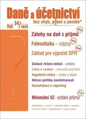 DaÚ č. 5-6/2025 - Zálohy na daň z příjmů