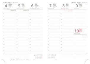 Týdenní diář 2026 A5 Vario Black design