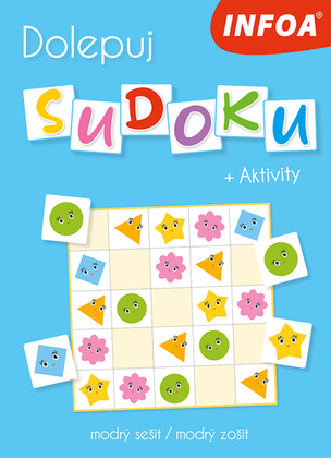 Dolepuj sudoku + Aktivity - modrý zošit