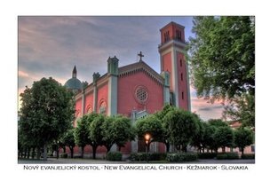 Pohľadnica Nový evanjelický kostol (HDR)