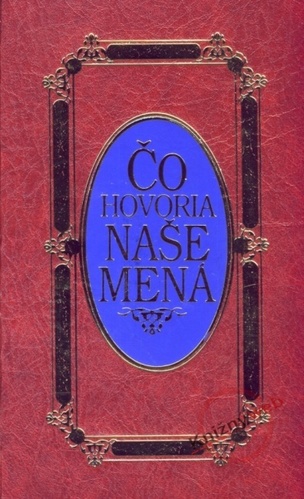 Čo hovoria naše mená (bordová)