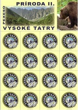Pexeso s motívom Prírody Vysokých Tatier II.
