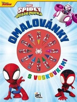 Omalovánky s voskovkami Spidey