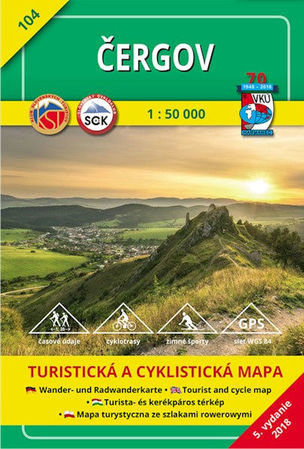 Mapa 104 Čergov 1:50 000 turistická