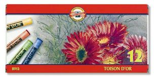 KOH-I-NOOR Sada 12 suchých pastelov Toison D OR