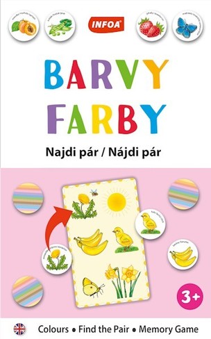 Výučbová hra - Nájdi pár - Farby