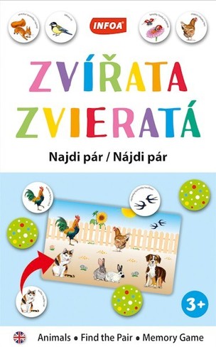 Výučbová hra - Nájdi pár - Zvieratá