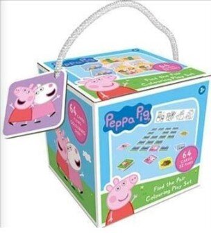 Pexeso na cesty s omalovánkami Peppa