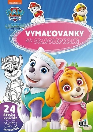 Vymaľovanky so samolepkami - Labková patrola (A4