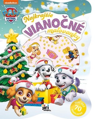 Najkrajšie vianočné maľovanky so samolepkami Labková patrola