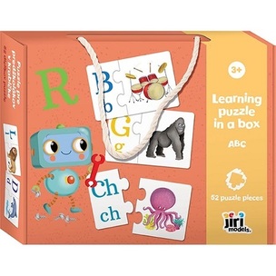 Puzzle pre predškolákov v škatuľke ABC