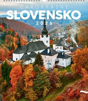 NOTIQUE Nástenný kalendár Čarokrásne Slovensko 2026, 30 x 34 cm