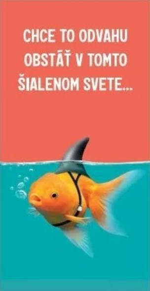 Magnetická záložka Chce to odvahu obstáť v tomto..