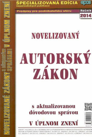 Novelizovaný autorský zákon 20/2014