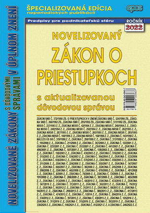 Zákon o priestupkoch 17/2022