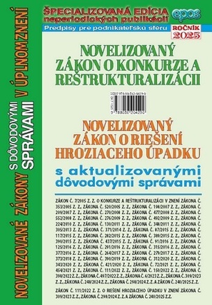 Novelizovaný zákon o konkurze a reštrukturalizácii a novelizovaný zákon o riešení hroziaceho úpadku