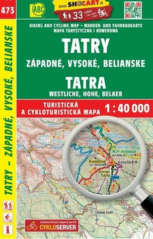 Mapa Tatry Západné Vysoké Belianske 1:40000