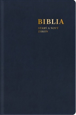 Biblia. Starý a Nový zákon, s mapami, modrá (stredný formát)