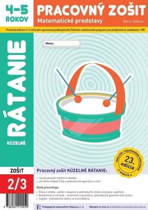 Kúzelné rátanie - Pracovný zošit 4-5 rokov