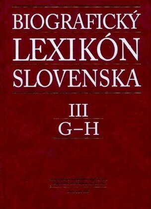 Biografický lexikón Slovenska III G-H