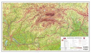 Mapa Slovensko 1:1 000 000 fyzická/politická