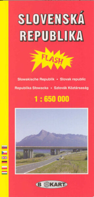 Mapa Slovensko 1:650 000 flash (blesková mapa)