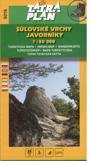 Mapa Súľovské vrchy Javorníky 1:50 000