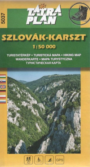 Mapa Slovenský kras 1:50 000 (maďarský jazyk)