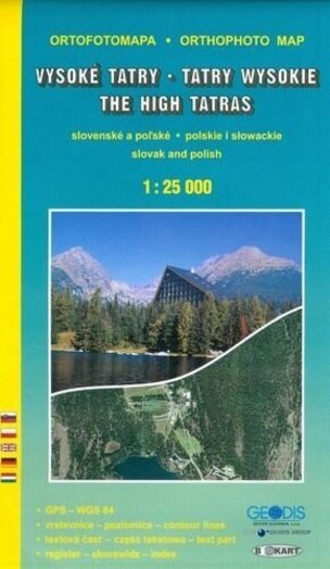 Mapa Vysoké Tatry ortofotomapa 1:25 000