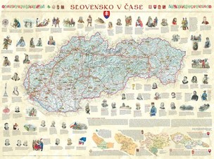 Plagát Slovensko v čase (110x83 cm