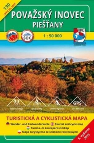 Mapa 130 Považský Inovec Piešťany 1:50 000 turist.