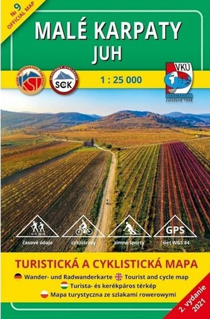 Mapa Malé Karpaty Juh 1: 25 000