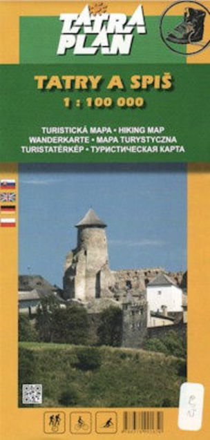 Mapa Tatry a Spiš 1:100 000