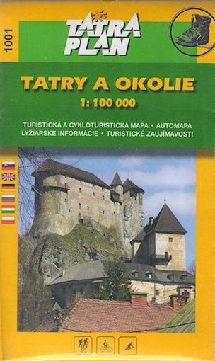 Mapa Tatry a okolie - slovenčina 1:100 000