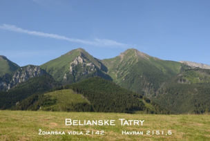 Pohľadnica Belianske Tatry