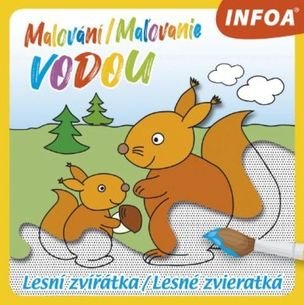 Lesné zvieratká - maľovanie vodou