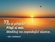 Magnet na lednici Medituj na Mír