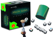 Mistr Slova společenská hra na cesty s kostkami v krabičce