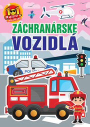 Záchranárske vozidlá - aktivity s nálepkami