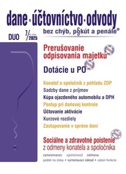DUO 7/2025  – Odpisy, Daňová kontrola