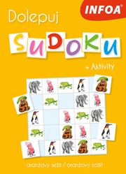 Dolepuj sudoku + Aktivity - oranžový zošit