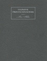 Filosofie provincionalismu