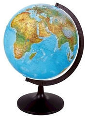 Glóbus 16 cm fyzický