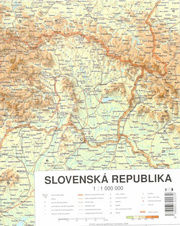 Mapa Slovensko nástenná 1:1000000