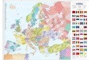 Evropa nástěnná administrativní mapa