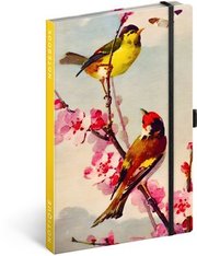 Notes Ptáčci - sakura Kateřiny Winterové, linkovaný