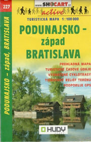 Mapa Podunajsko-západ Bratislava 1:100000